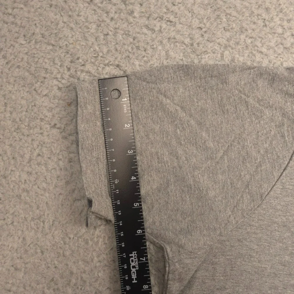 Nike Futura Toss Cropped Tee Womens L Grey Pink Logo 100 Cotton Short Sleeve